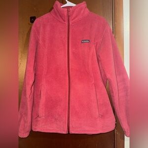 Columbia Burgundy Fleece Jacket